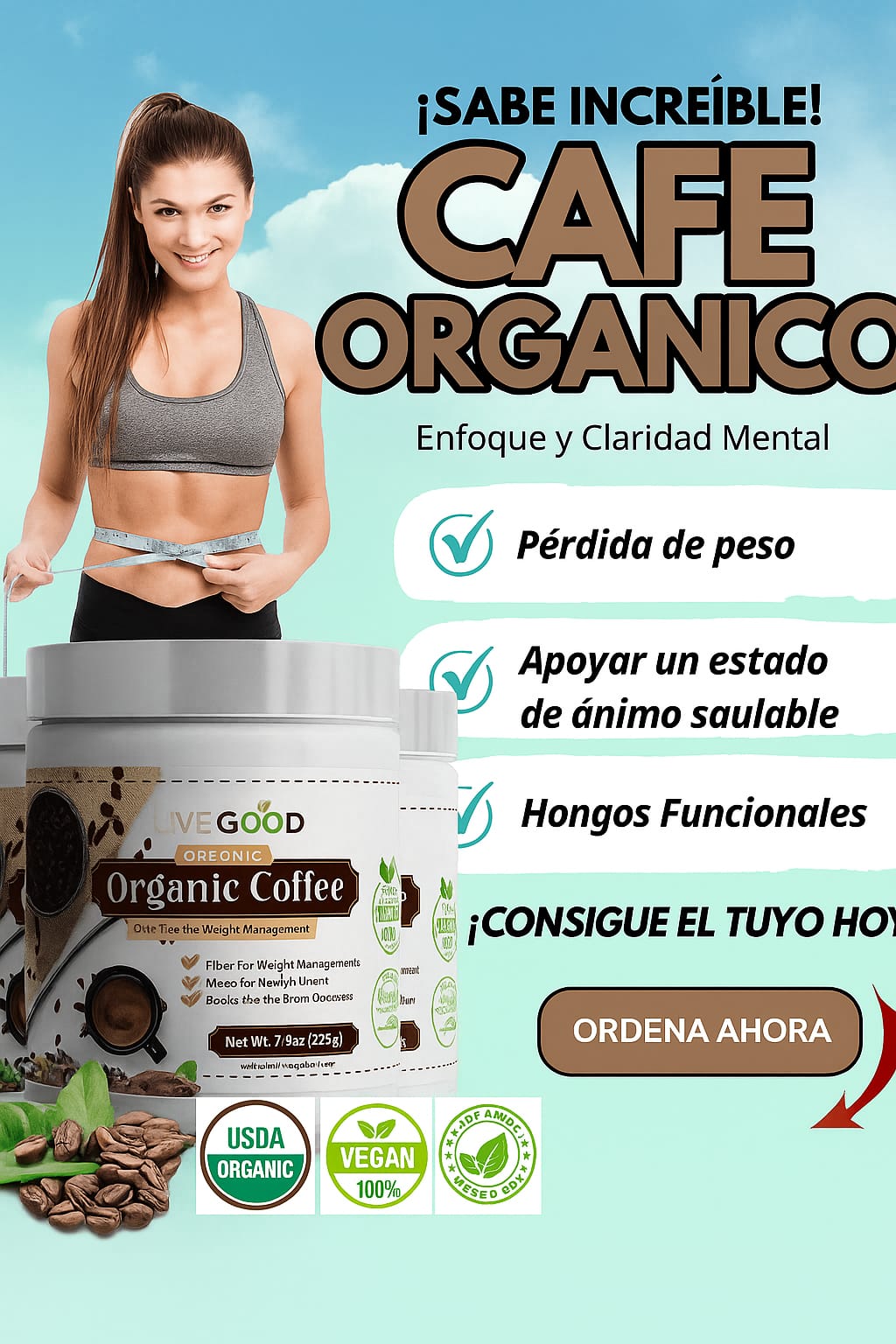 – Café Orgánico con Hongos Adaptógenos