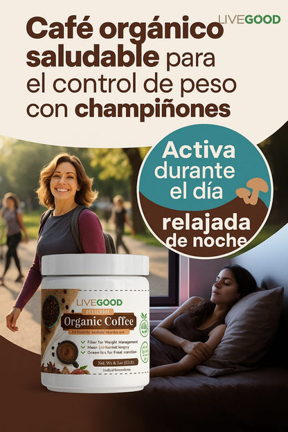 – Café Orgánico con Hongos Adaptógenos