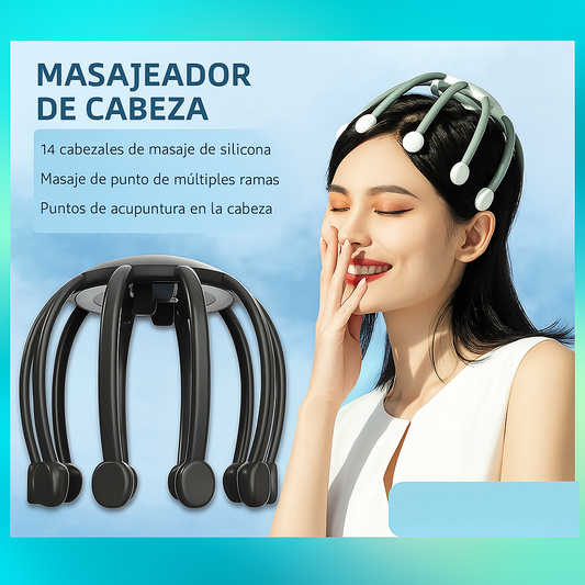 CalmaFlex– Masajeador Inteligente de Cabeza
